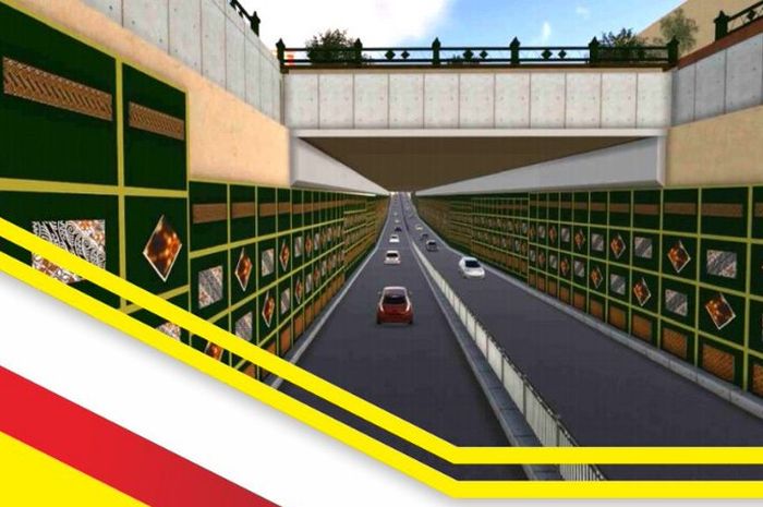 Ilustrasi pembangunan underpass Kentungan Yogyakarta
