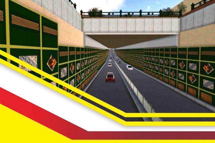 Ilustrasi pembangunan underpass Kentungan Yogyakarta