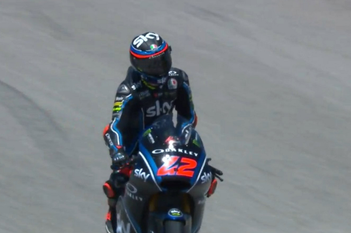 Pecco Bagnaia berhasil juarai Moto2 Amerika 2018