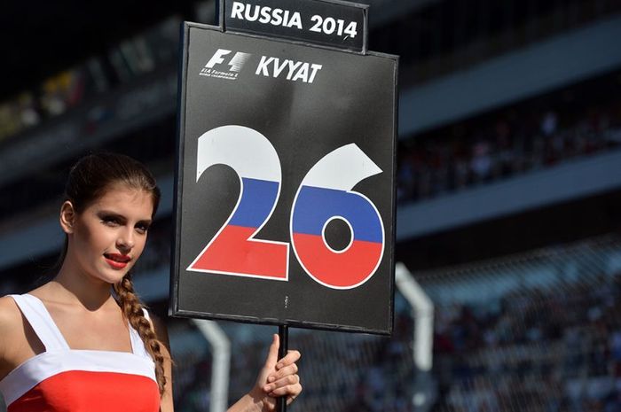 GP F1 Rusia yang dimulai di sirkuit Sochi sejak 2014, akan meneruskan tradisi menggunakan grid girl