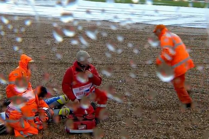 Crash di FP4 MotoGP Inggris