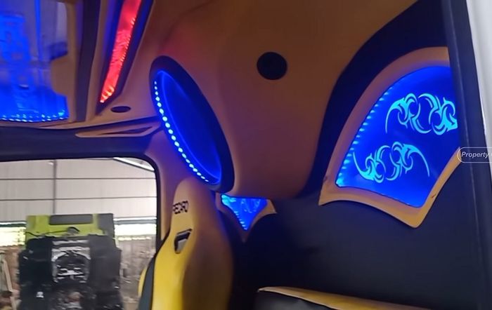 Tampilan kabin modifikasi truk Isuzu Giga