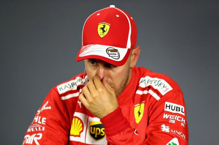 Sebastian Vettel frustrasi