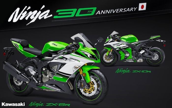 Kawasaki Anniversary 30th Livery di Ninja ZX-6R dan Ninja ZX-10R