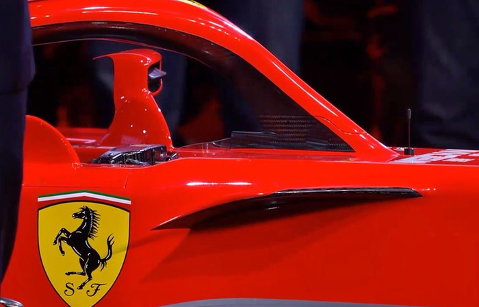 Spion aerodinamis di mobil baru Ferrari 2018