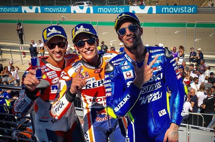 Komentar para peraih podium di MotoGP Aragon 2018