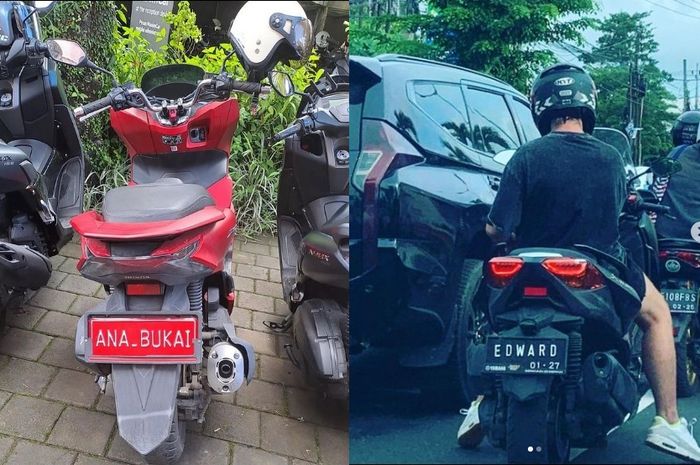 Bule di Bali sewa motor lalu ganti pelat nomor dengan nama pribadinya