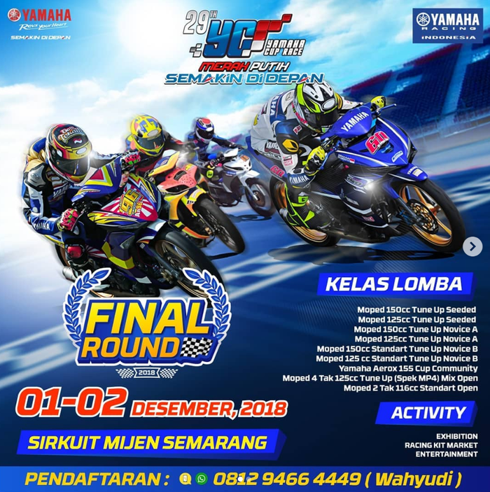 Babak final Yamaha Cup Race 2018