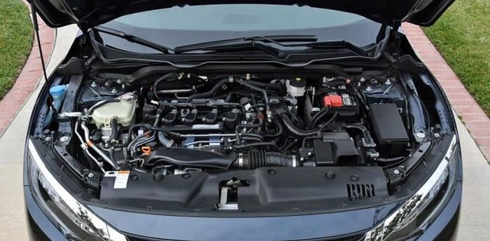 Ilustrasi mesin Honda Civic Turbo