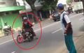 Detik-Detik Anak Muda Ngebut dan Jatuh, Nendang Motor Sendiri dan Ngomel Sama Orang Yang Serempetan Dengannya
