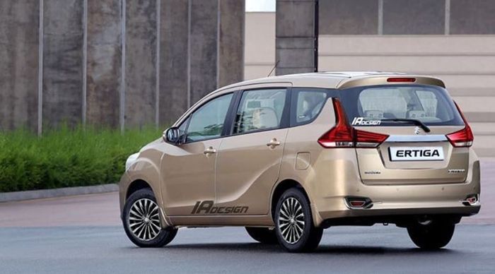 Tampilan belakang modifikasi digital All New Suzuki Ertiga 2018