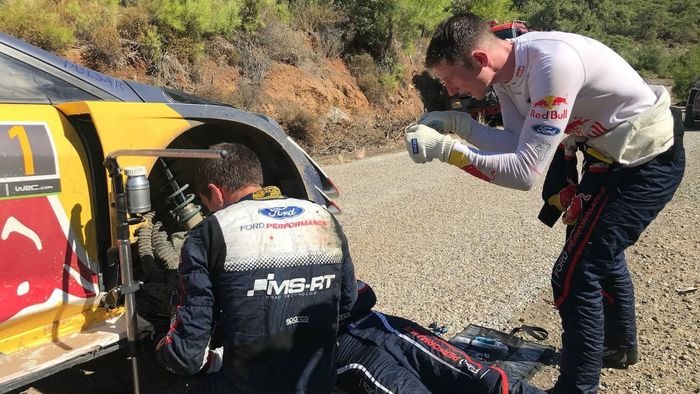Nahas juga dialami Sebastien Ogier di reli Turki