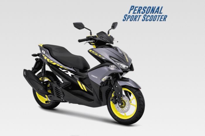 Pilihan warna silver Yamaha Aerox tipe standar