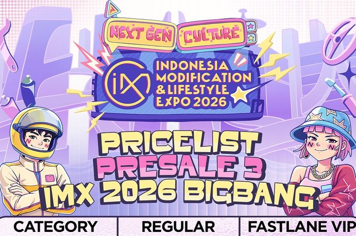 Tiket Presale 3 IMX 2026 sudah resmi dibuka