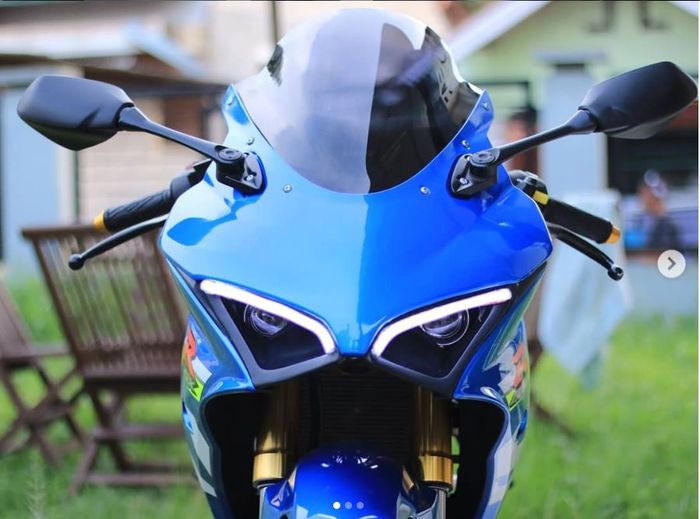 Tampak depan Suzuki GSX-R150 ala Ducati Panigale