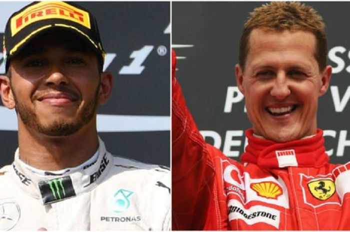 Lewis Hamilton dan Michael Schumacher