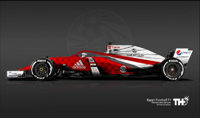 Desain mobil F1 livery Mesir