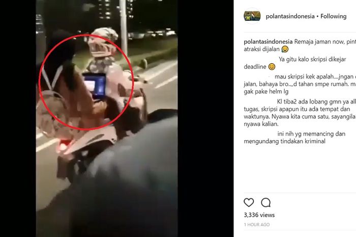 Kelakuan remaja zaman now abaikan keselamatan demi tugas