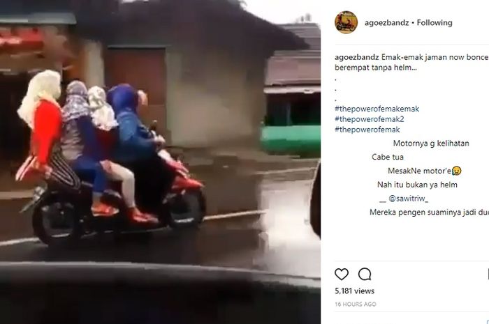 Kelakuan emak-emak zaman sekarang