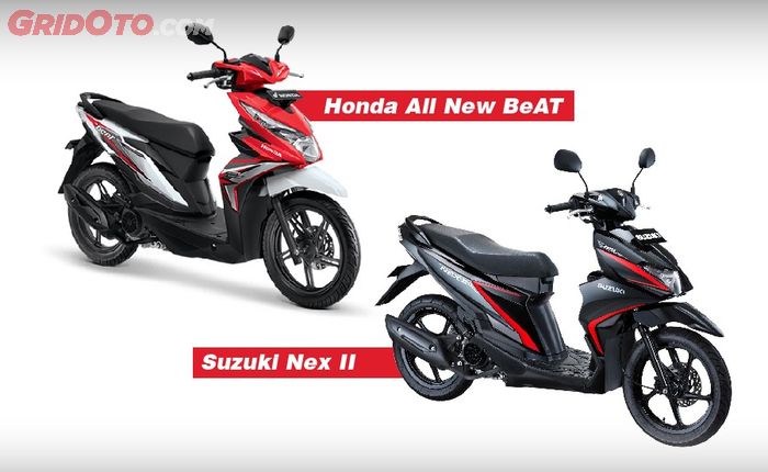 Honda BeAT dan Suzuki Nex II