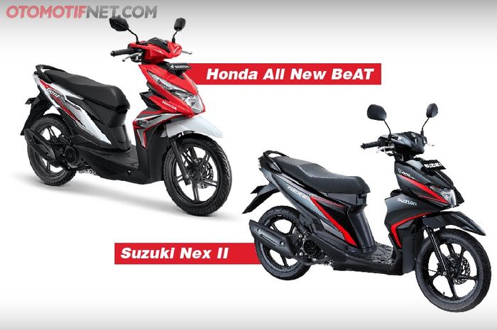 Honda BeAT dan Suzuki Nex II