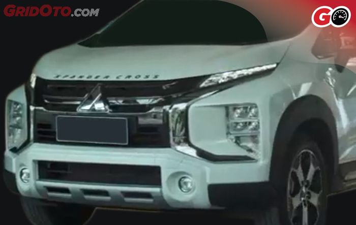 Fascia depan Xpander Cross yang akan diluncurkan Mitsubishi pekan depan di Indonesia.