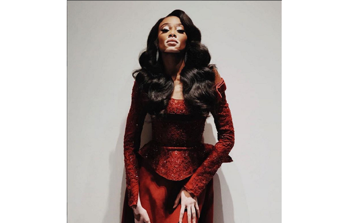 Penampilan Winnie Harlow saat menjalani kegiatan photo session sebagai model