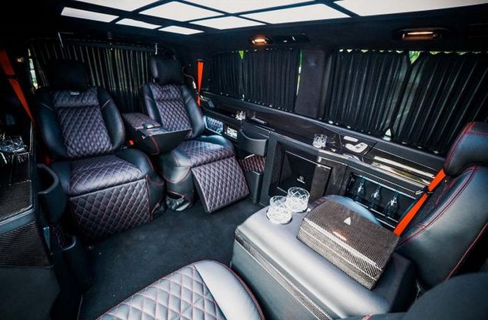 Tampilan kabin mewah Mercedes-Benz V-Class besutan Gruma Exklusiv