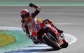 Joget Kocak Marc Marquez Jelang Finish di MotoGP Spanyol, Ini Joget Apa ya?