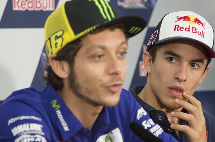 Valentino Rossi dan Marc Marquez