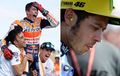 Sebel Karena Kalah, Valentino Rossi Pukul Dada Marc Marquez, Cek Videonya!