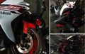 Yamaha R25 Remuk Tabrak Mobil yang Berbelok, Kondisi Motornya Mengenaskan