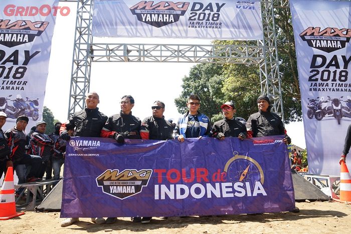 Para rider Bali resmi menutup perjalanan di Lawang, Jawa Timur