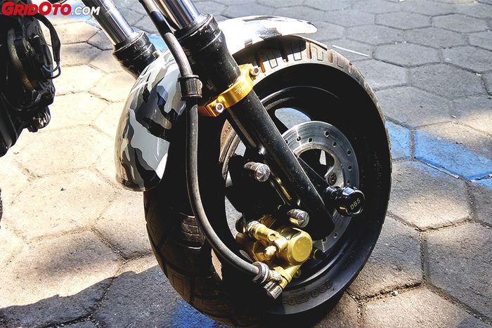 Monkey ini sudah disc brake depan belakang