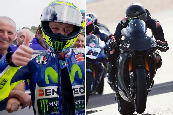 Valentino Rossi berikan komentar soal Lewis Hamilton jajal motor Superbike
