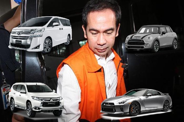 Deretan mobil mewah milik Wawan yang disita KPK