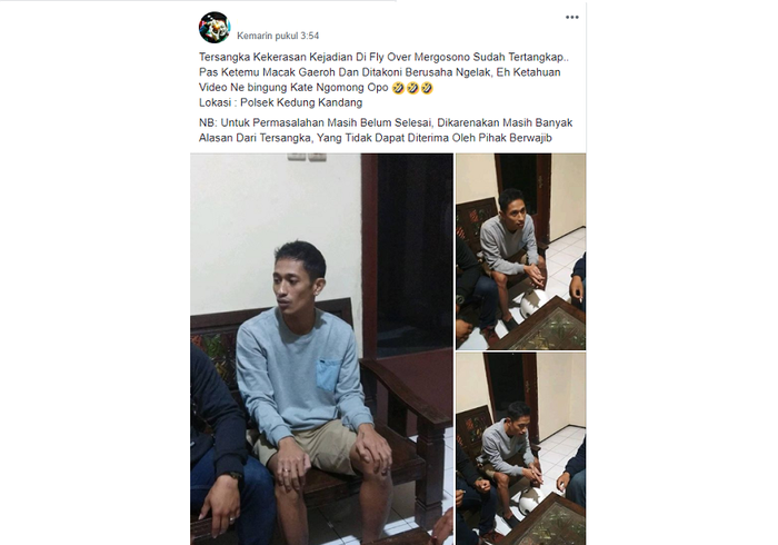 Oknum pemukulan rider GSX-R150 sudah dilaporkan di pihak berwajib