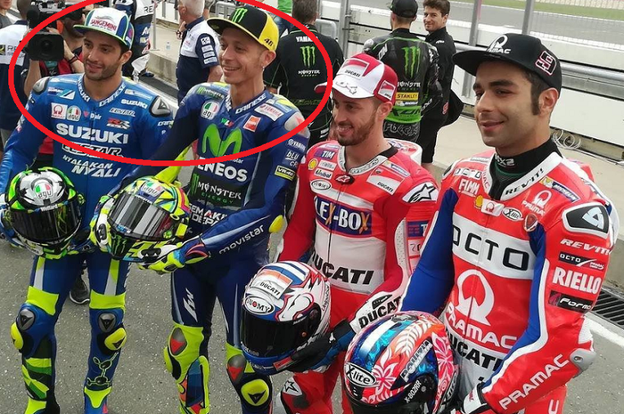 Andrea Iannone, Valentino Rossi, Andrea Dovizioso, dan Danilo Petrucci