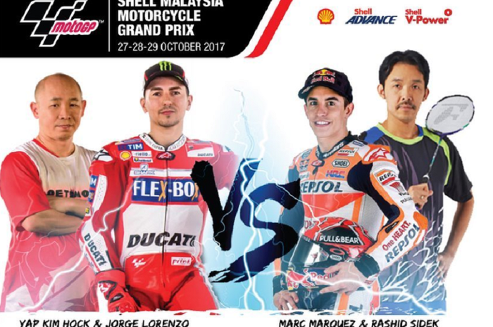 Jorge Lorenzo dan Marc Marquez akan bermain bulutangkis menjelang MotoGP Malaysia 2017