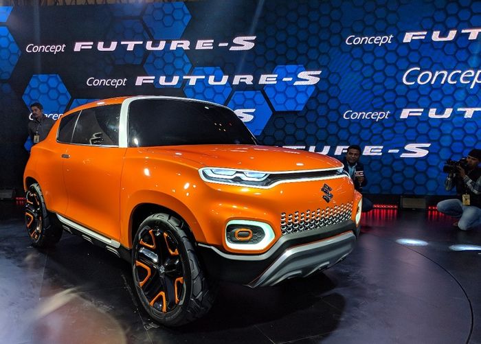 Mobil Konsep Suzuki Future-S yang diperkenalkan di Auto Expo 2018 di India