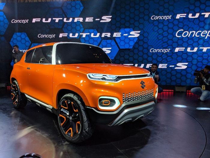 Mobil Konsep Suzuki Future-S yang diperkenalkan di Auto Expo 2018 di India