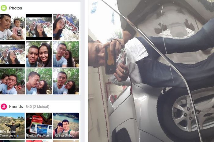 Bodi baret karena motor