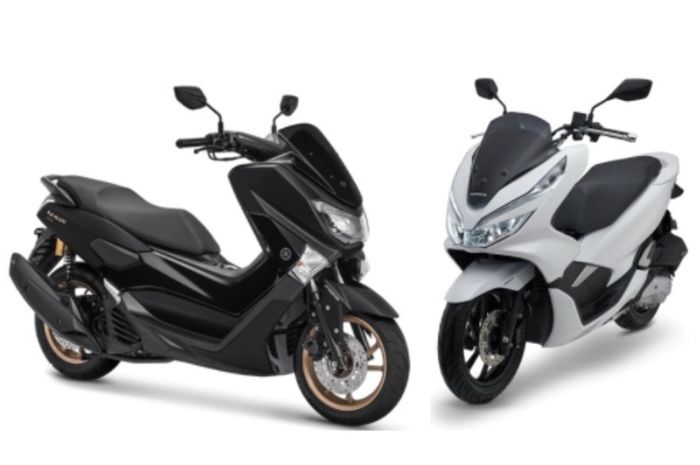 Yamaha NMAX dengan kubikasi 155 cc dan All New Honda PCX 150 mengusung mesin 150 cc
