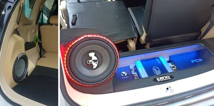 bagasi Xpander juga bisa dijejali audio simpel