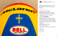 Bocor lagi, Helm Fernando Alonso Ungkap Warna Mobil F1 McLaren 2018?