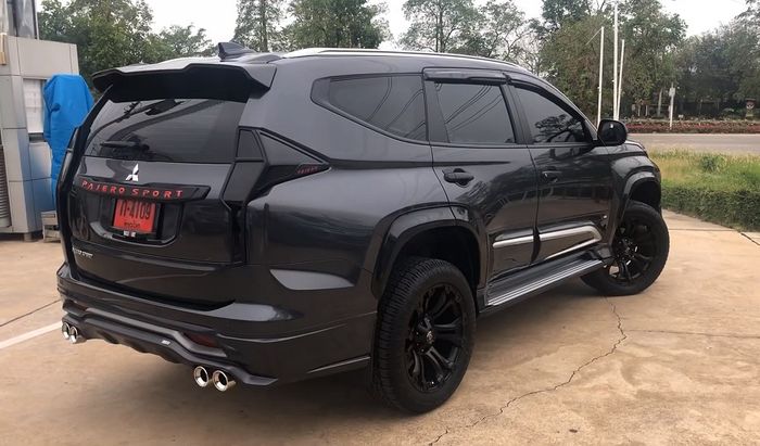 Tampilan depan modifikasi Mitsubishi Pajero Sport facelift