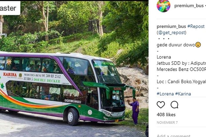 Gaya mengemudi bus ternyata juga ada penggemarnya