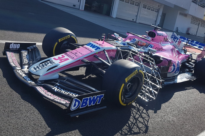 Desain spoiler depan baru yang dites tim Force India