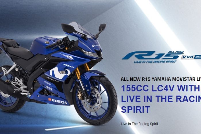 Yamaha All New R15 dengan livery Movistar baru