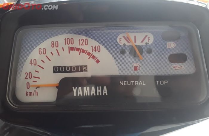 Odometer dari Yamaha Sigma masih menunjukkan jarak 1,2 kilometer